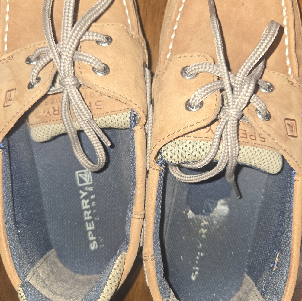Sperry Boys Topsider Lanyard boat shoes size Y5.5M - Picture 7 of 9